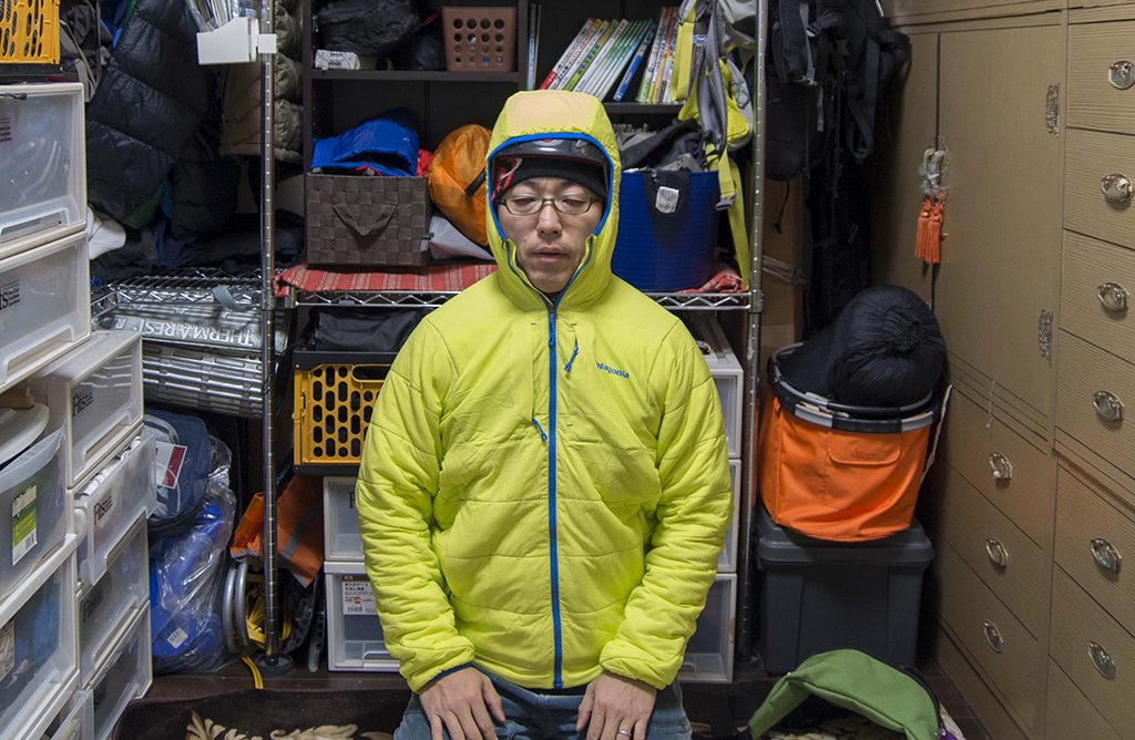 補修箇所あり Patagonia パタゴニア ナノエアフーディ アウター レッド