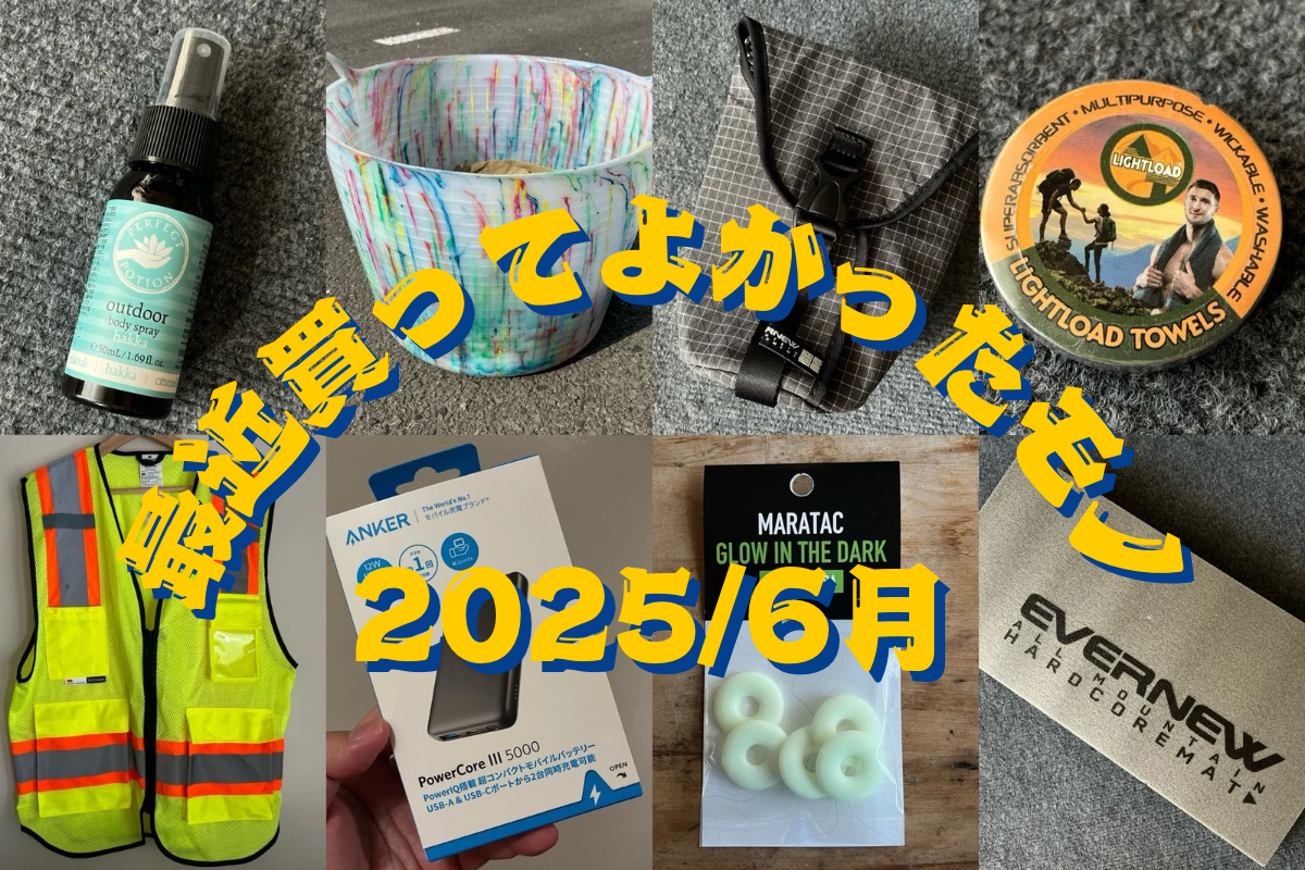 最近買ってよかったモノ 2025 / 6月